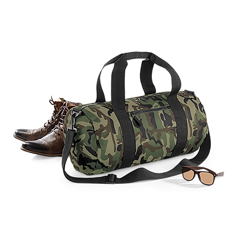 BG173 Camo Barrel Bag